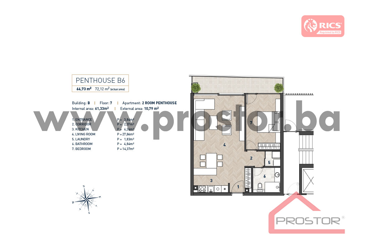 31 PENTHOUSE dvosoban