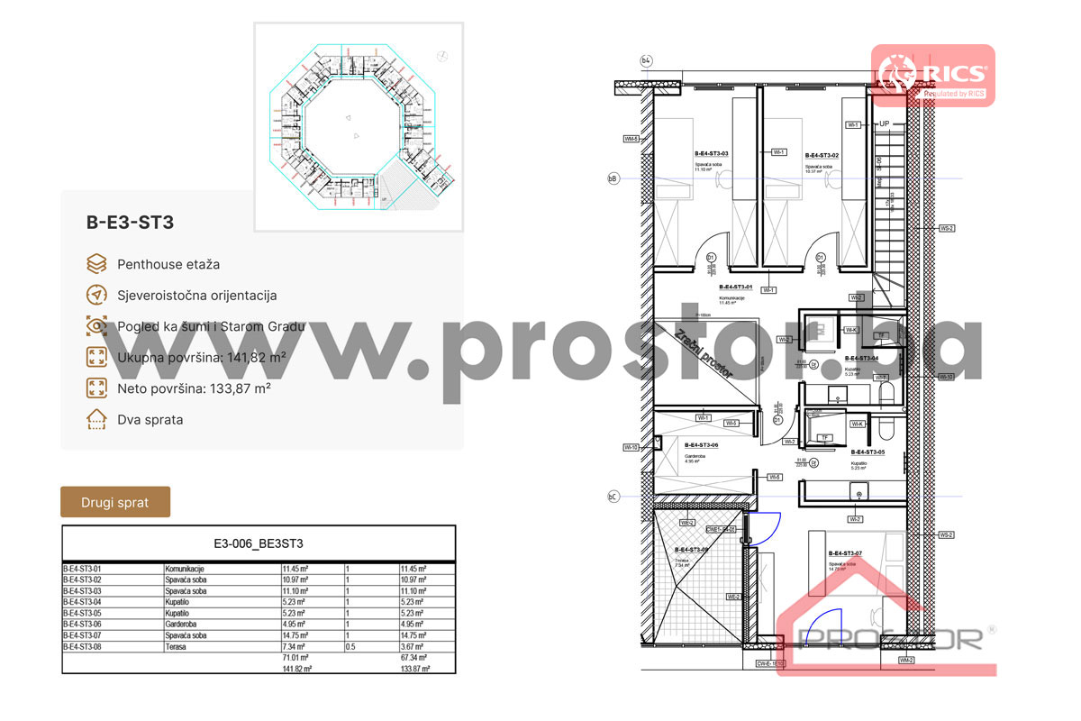 16 Tlocrt B-E3-ST3-Drugi