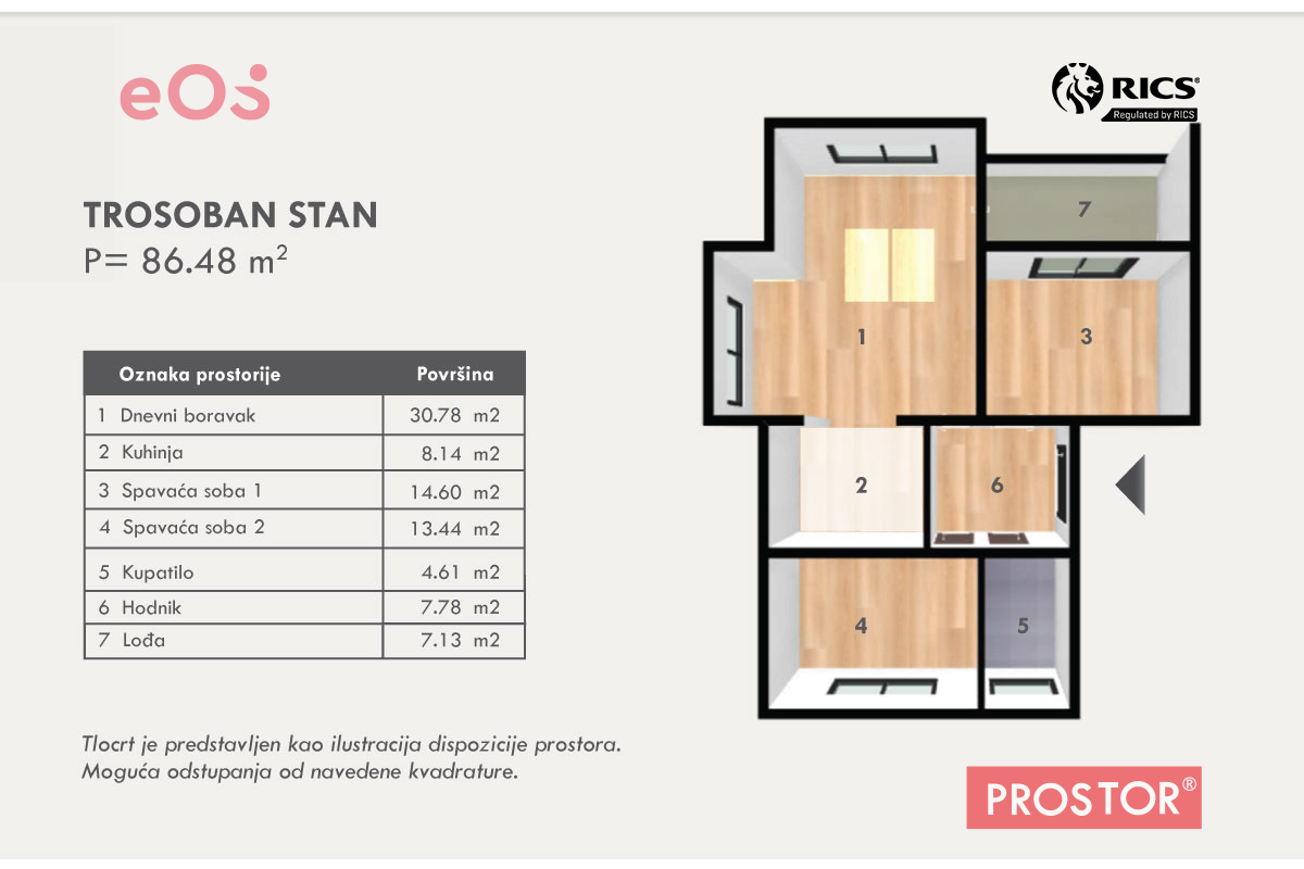 23 Tlocrt D,-Stan-6,-86,48