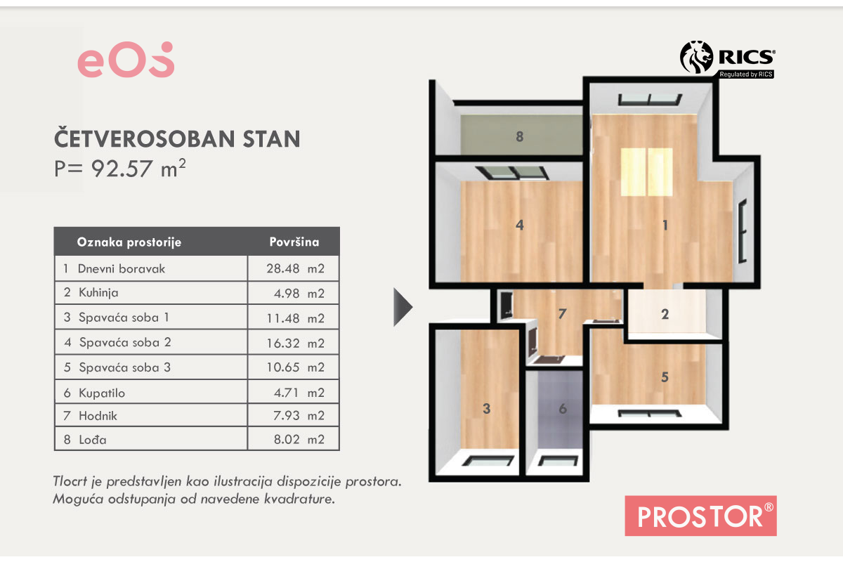 14 Tlocrt B,-Stan-7,-92,57