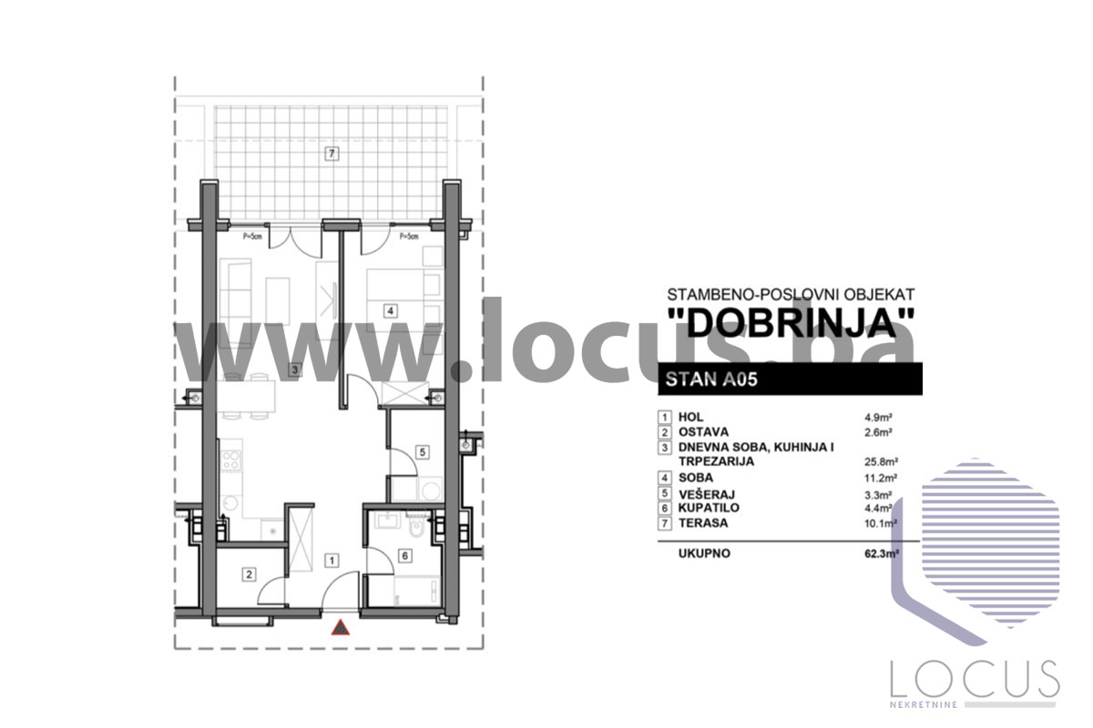 3Tlocrt-dvosoban-stan-62,3m2