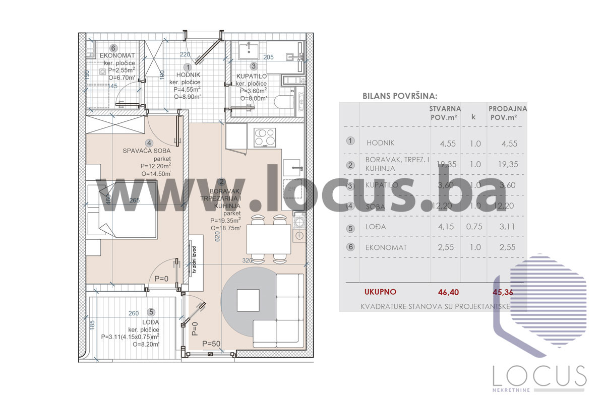 22Tlocrt-45,36m2