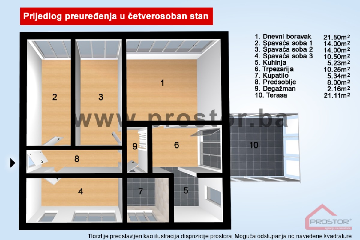 3D tlocrt - Moguce preuredjenje