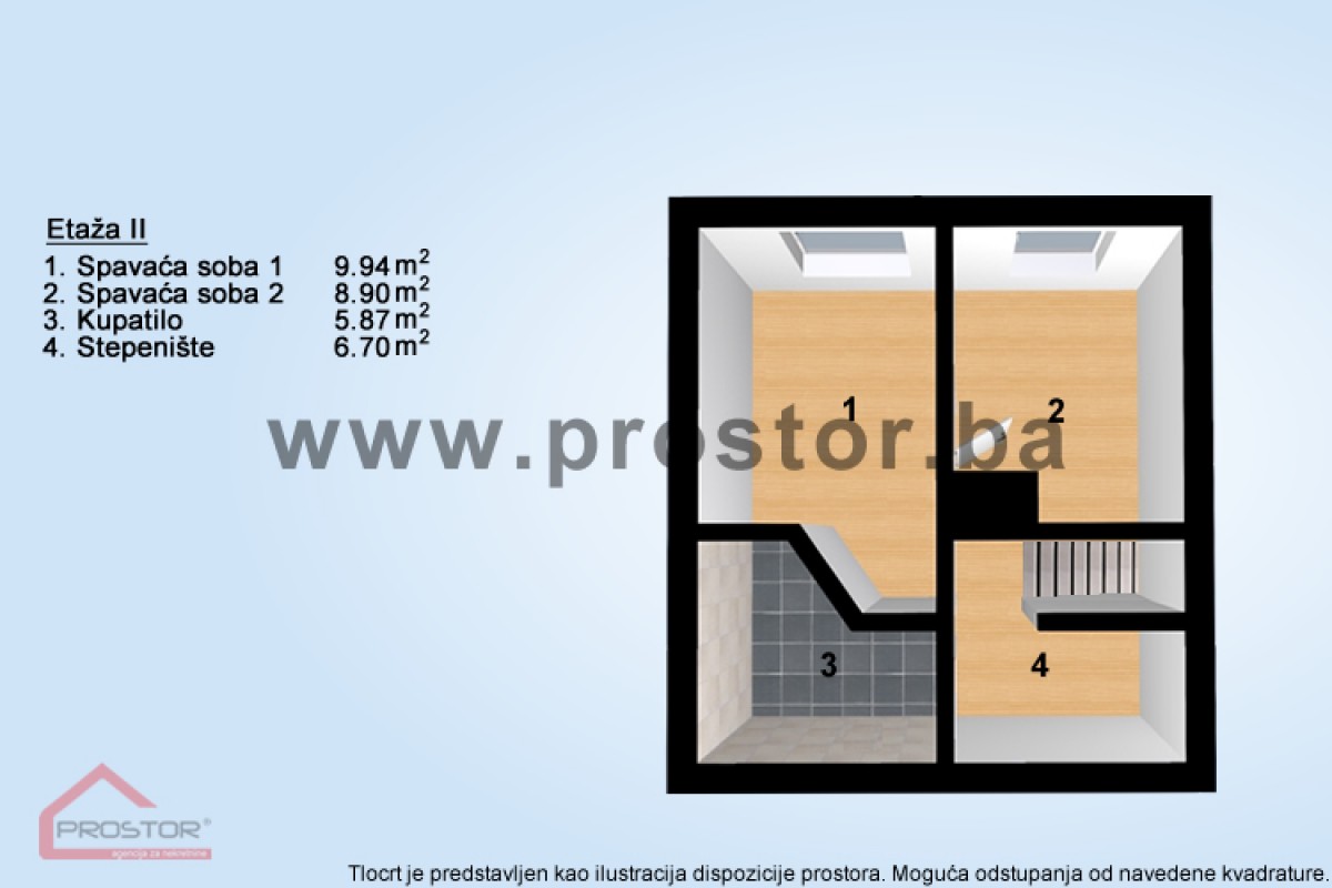 3D tlocrt - druga etaza