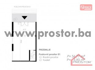 NOVOGRADNJA RIVERSIDE, STUP! Multifunkcionalan manji poslovni prostor, orijentisan prema ulici, sa velikim portalima, površine cca 60m2 u prizemlju novog stambeno-poslovnog kompleksa u izgradnji, pored rijeke Dobrinje! Popusti u pretprodaji do 5%!
